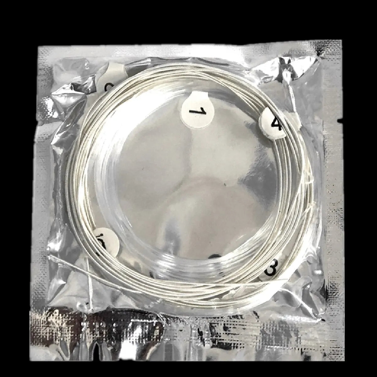 Miwayer 6pcs Classical Guitar Strings Set Plating Super Light Classic Guitar Clear Nylon Silver Strings Silver Plated Copper