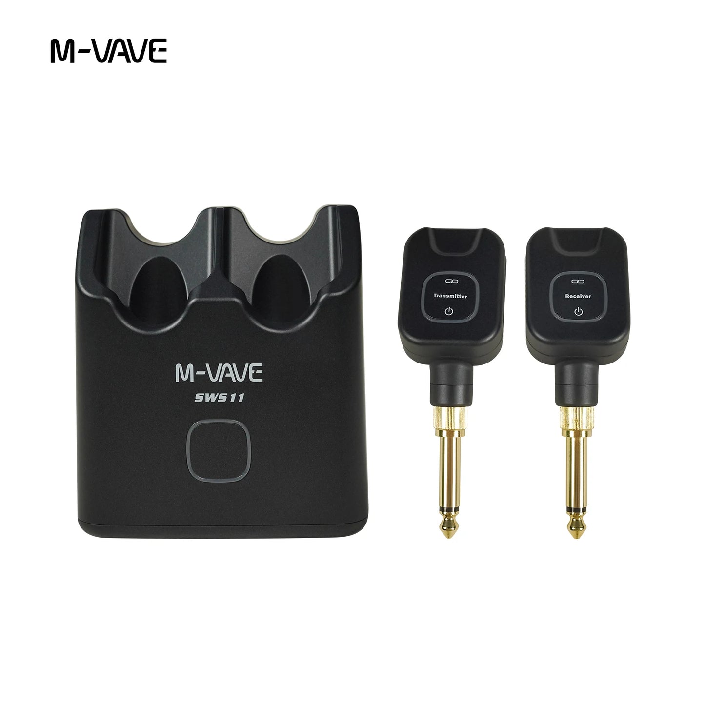 M-VAVE SWS11 Wireless Guitar System 5.8GHz Digital Wireless Guitar Transmitter and Receiver with Portable Charging Case ﻿