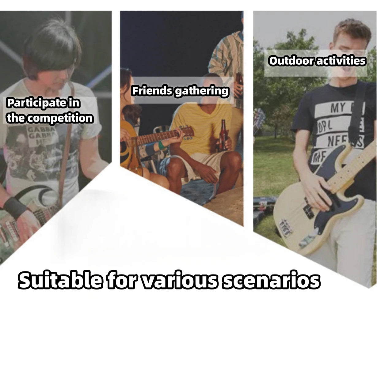 Guitar Strap Adjustable Widening Thickening Denim Cotton Guitar Belts for Electric Guitar Bass Ukulele Guitar Accessories