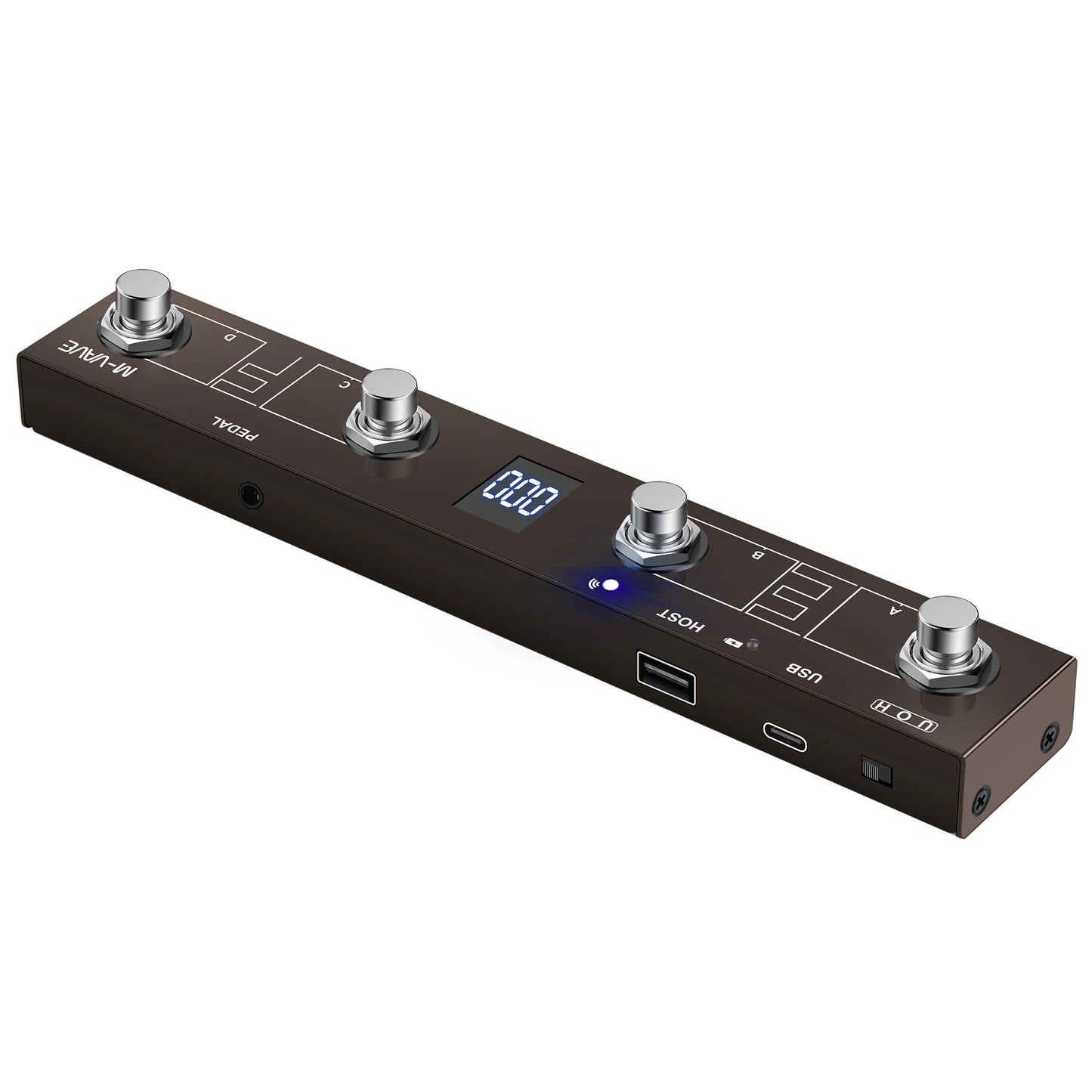 M-vave MIDI System/Chocolate Plus MIDI Controller Programmable Wireless System Suit 4 Buttons Portable Foot Controller