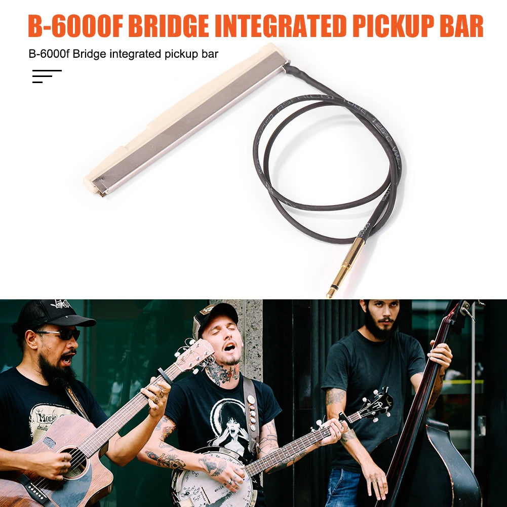 Guitar Piezo Pickup Bar Under Bridge Transducer Guitar Integrated Pick-Up Sticks Stringed Instruments Fittings