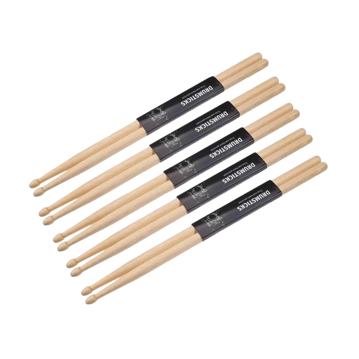 Miwayer 5A/7A Premium Maple Drumsticks Mallets  - Ideal for All Ages - Durable Practice Sticks - Elegant Log Color