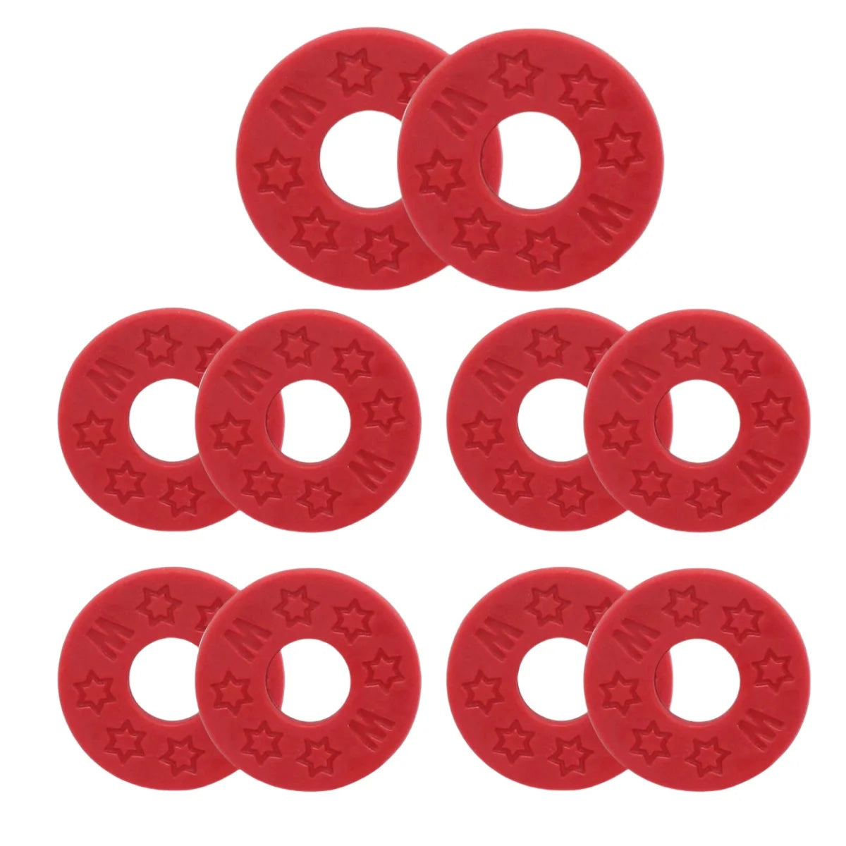 Miwayer 10 Pcs Guitar Rubber Strap Locks Anti Slip PE Pads/Secure and Safe Guitar Strap Locks Compatible Guitar Protect