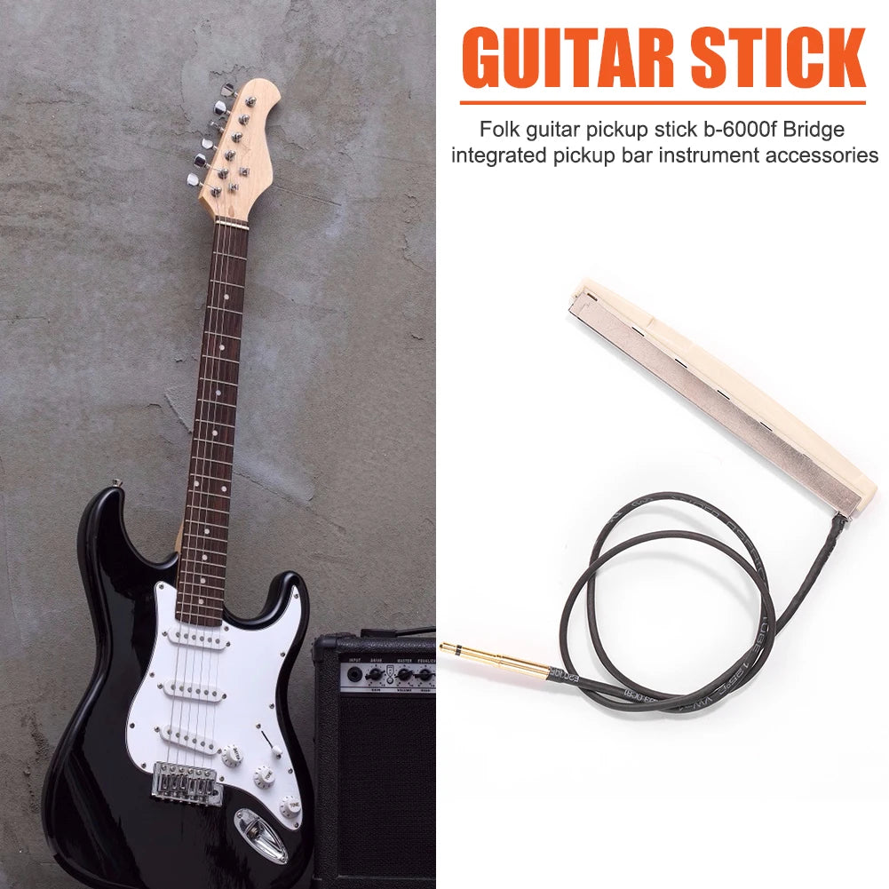 Guitar Piezo Pickup Bar Under Bridge Transducer Guitar Integrated Pick-Up Sticks Stringed Instruments Fittings