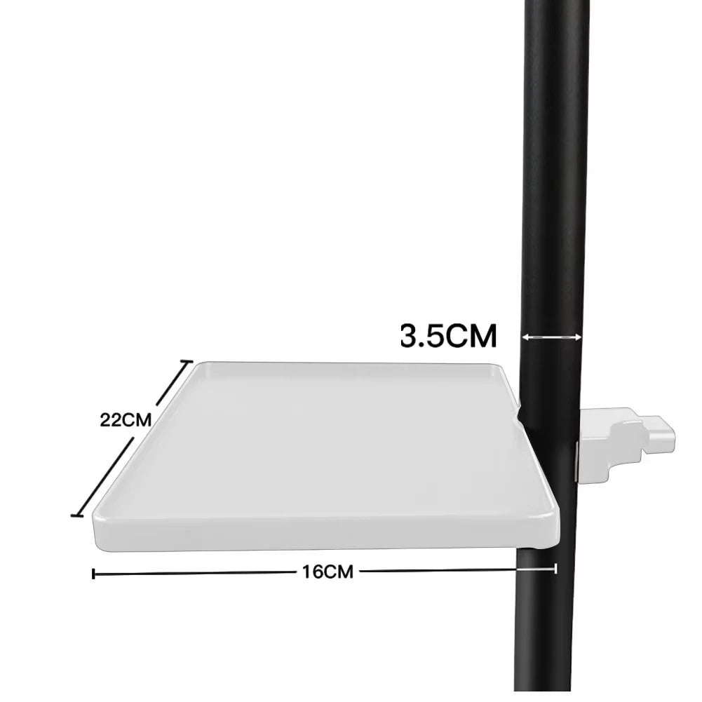 Miwayer Universal Mic Stand Clip Holder | Soundcard Tray + Tripod Bracket for Podcast/Studio Accessories【Live Stream Essential】