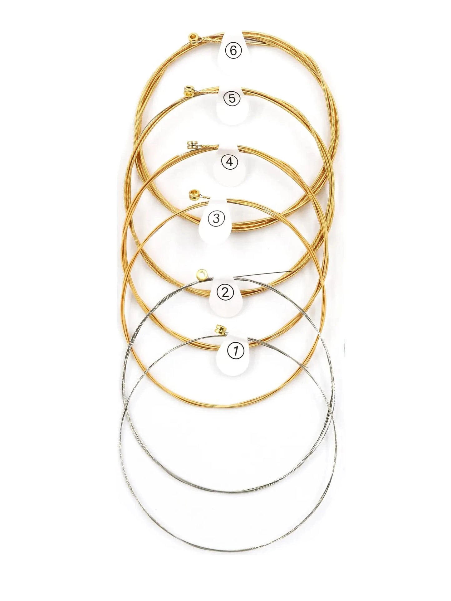 Miwayer 1 SET 6 Pieces Copper Guitar Strings 1-6 for Classical Classic Steel Wire Classic Acoustic Folk Guitar Parts Accessories