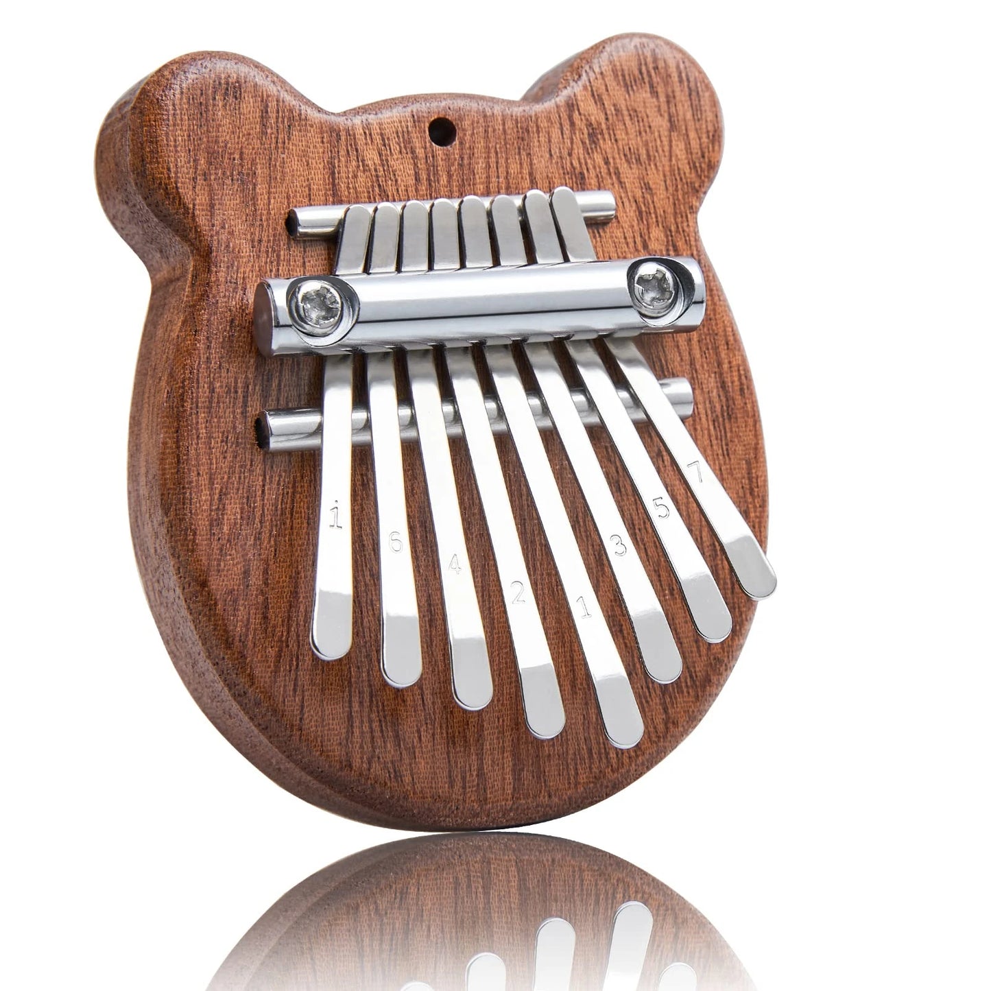 Mini Kalimba 8 Key Thumb Piano 1 Pack Totoro Style Cute Instrument Portable Exquisite Gift Set for Kids