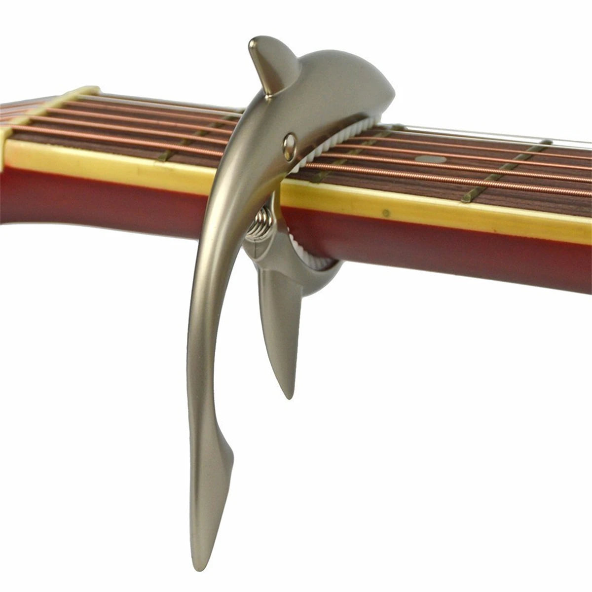 Miwayer Metal Shark Guitar Capo Zinc Alloy for Bass Acoustic and Electric Guitar with Good Hand Feeling, 7 Colors Optional