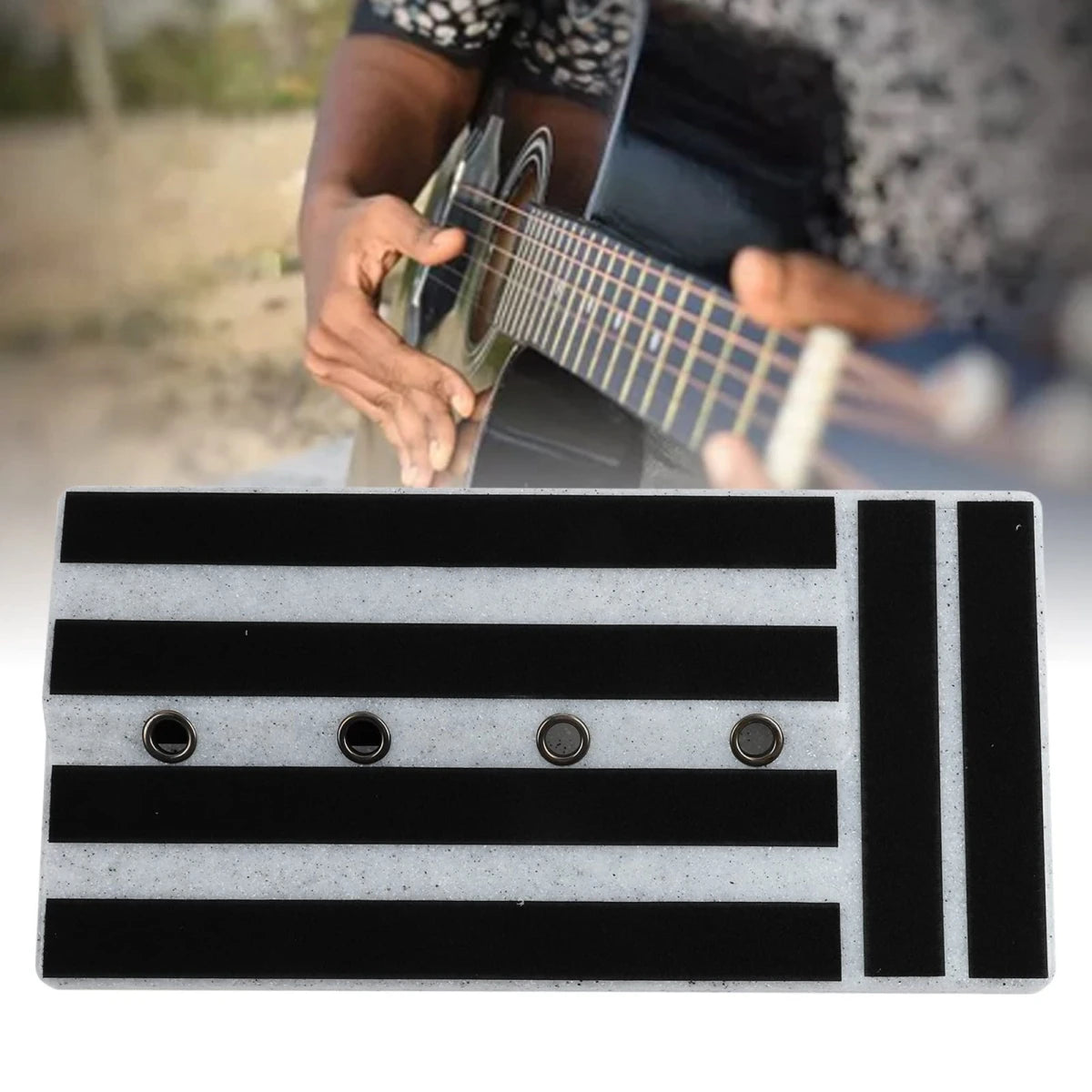 Big Size Guitar Effects Pedal Board Sturdy PE Plastic  Guitar Pedalboard Case with Screwdriver Tape Guitar Pedals Accessories