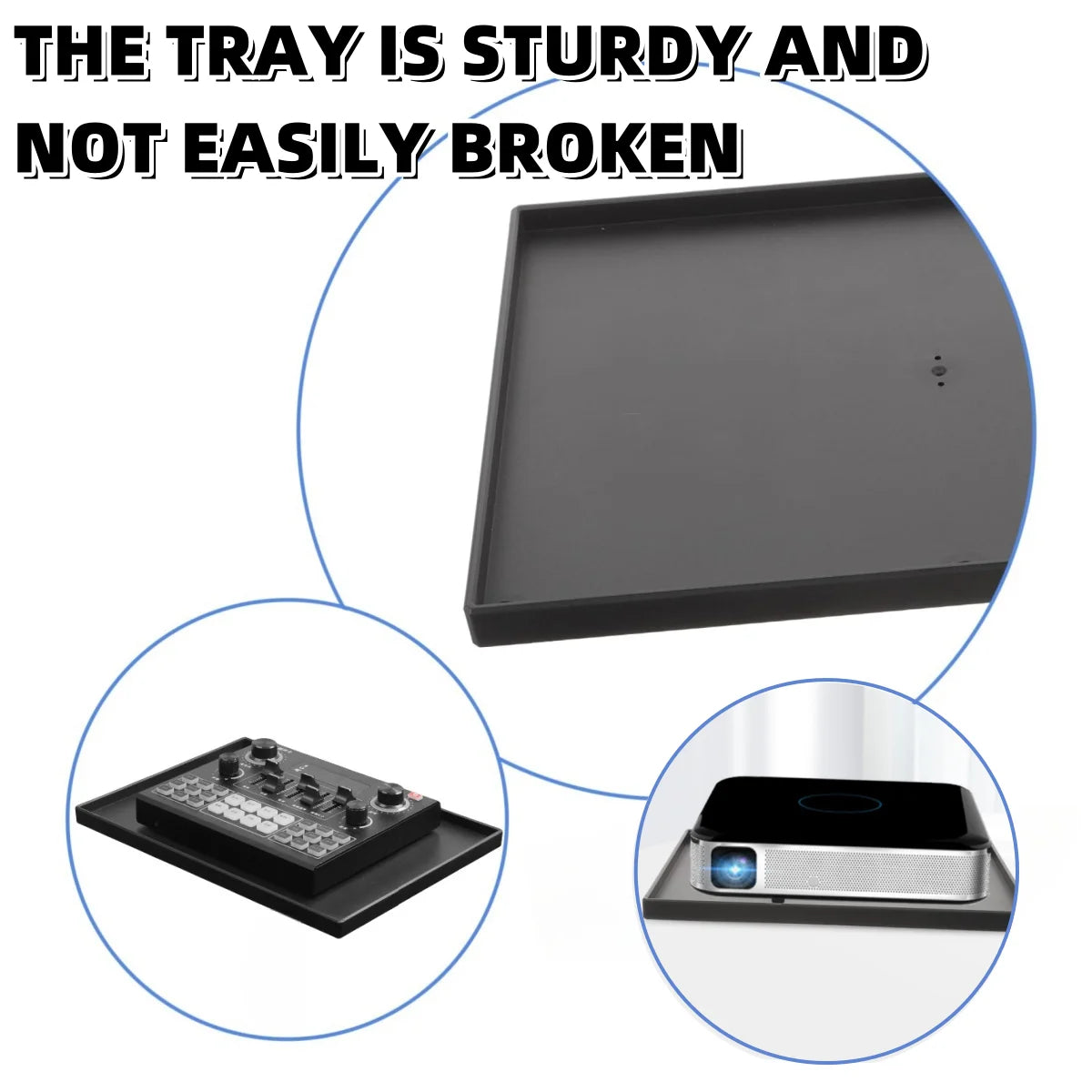 1Pcs Sound Card Projector Tray Projector Stand Accessories Tray w/1/4" Metal Female Thread Adapter /Easy Installation