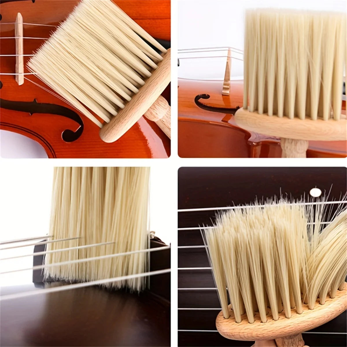 Miwayer Universal Violin Cleaning 1pc Soft and Effective Brush for Guitar and Violin Accessories Keep Your Instruments Clean