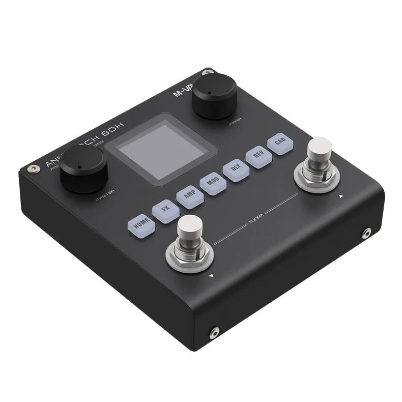 M-VAVE Black Box Effect Pedals Guitar / Bass AMP Modeler Multi Effects Processor Rechargeable for Electric Guitar Bass