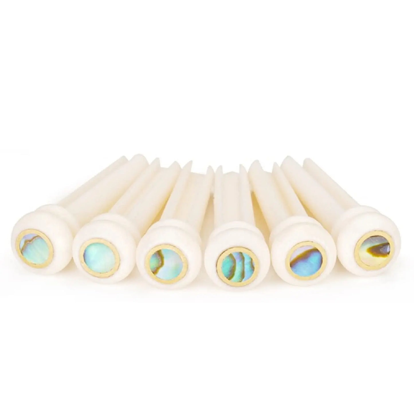 Miwayer Acoustic Guitar Bridge Pins of Various Styles 6pcs , Cow Bone/Ebony/Cocoapolo Wood Guitar Fixed String Nails