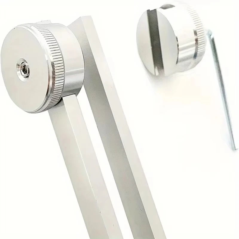 128Hz Tuning Fork  for Sound Therapy Stress Reduction Otoacoustic Emission Testing and Ear Cleaning Tools (Mallet&Wrench Include