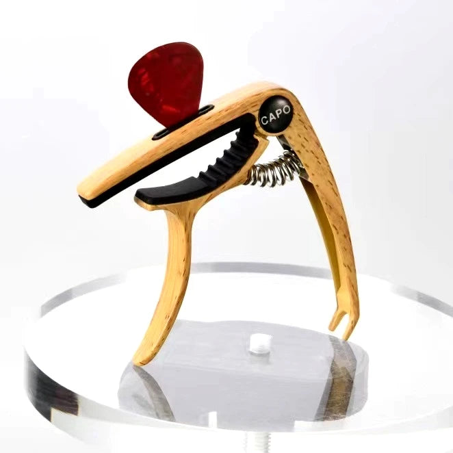 Miwayer Aluminum Alloy Guitar Capo Metal Guitar Tuner Picks Holder Professional Capo for Acoustic Electric Guiter Ukulele Bass