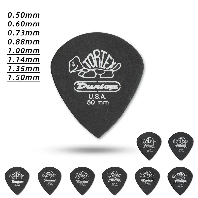 Dunlop Pick. 482R JAZZ 3 TORTEX material non-slip electric guitar pick. Thickness: 0.50/0.60/0.73/0.88/1.00/1.14 mm.