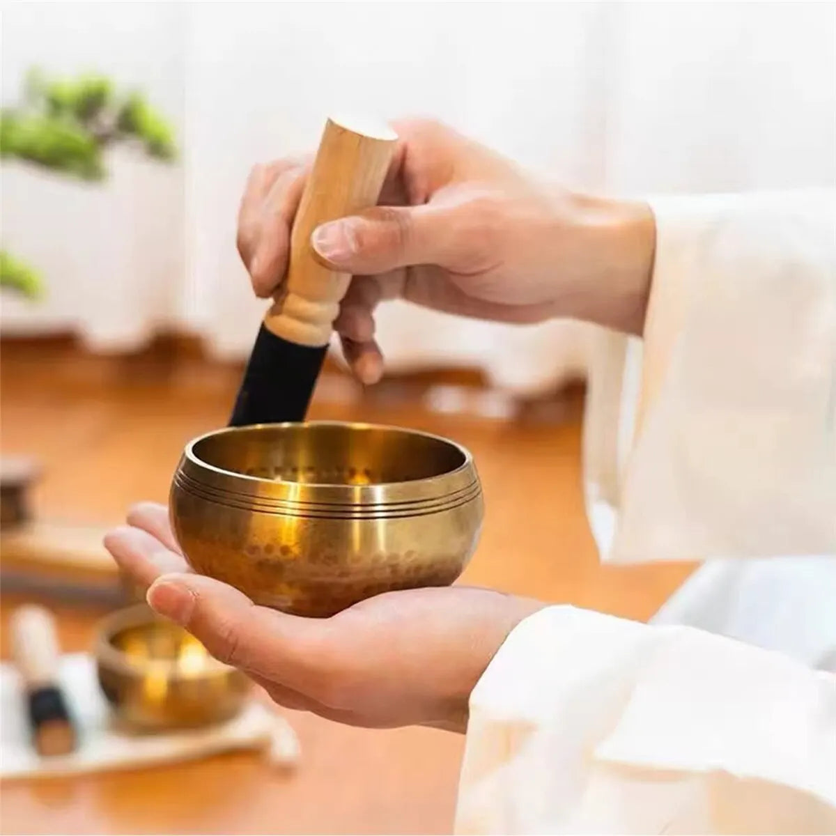 Miwayer Sing Bowl Nepal handmade Tibet Buddha sound bowl Music  Yoga Copper Sound Therapy Religious Supplies Tibetan Singing
