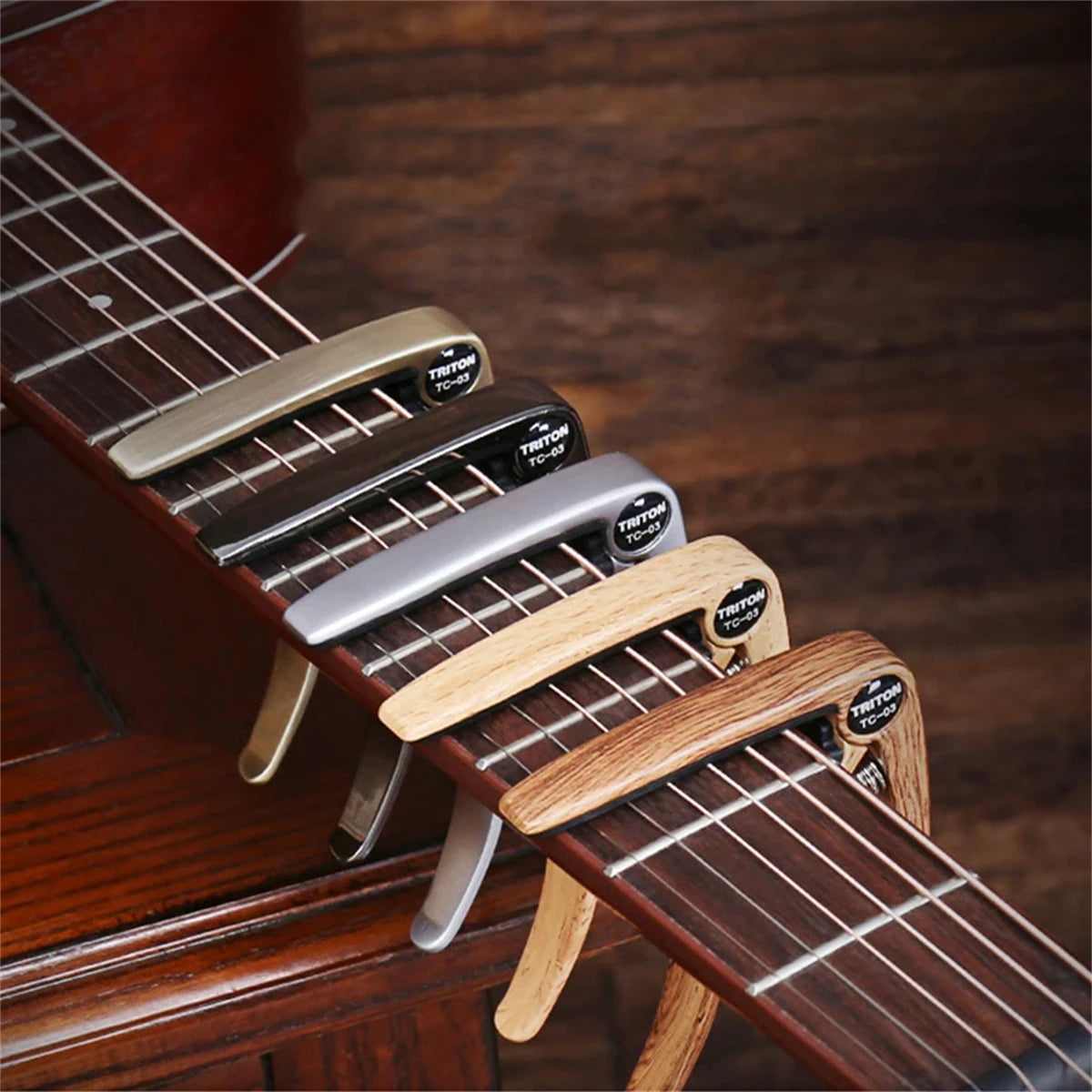 Guitar Capo Metal 1PCS Aluminum Alloy Guitar Tuner Clamp Professional Key Trigger Capo for Acoustic Electric Musical Instruments
