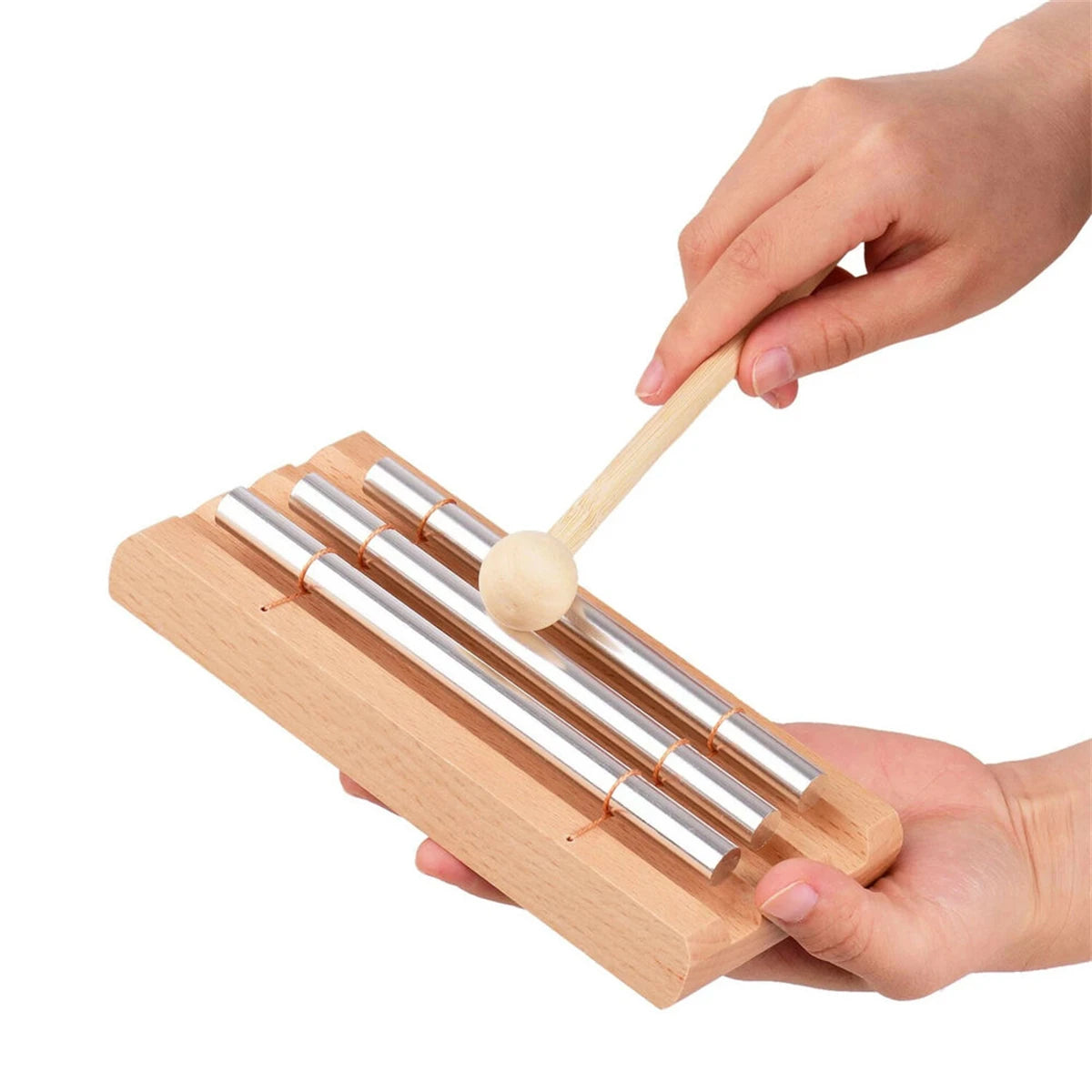 Miwayer Meditation Chimes 3Phoneme The Original Guaranteed Musically Tuned Wind Zenergy Hand Chime for Classrooms Mindfulness