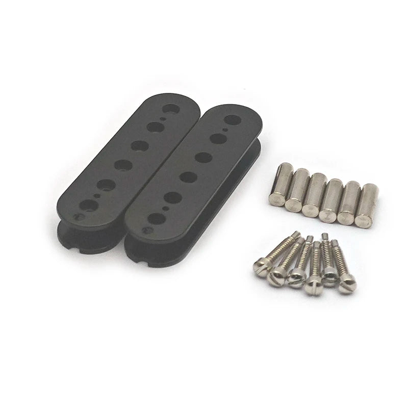 [Pickup DIY Kits] LP Guitar Humbucker Pickup Kits-Brass Cover/Ceramic/Plastic Bobbin/Fixed/Adjustable Pole/4C Cable Pickup Kits