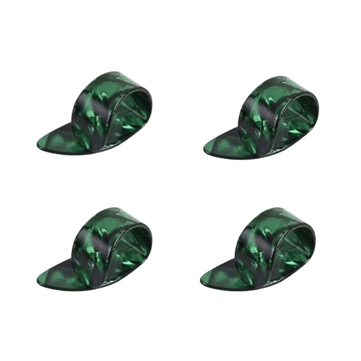 Guitar Picks 4pcs Celluloid Plectrums Thumb Finger Picks for Electric Guitar Acoustic Guitar Ukulele Bass