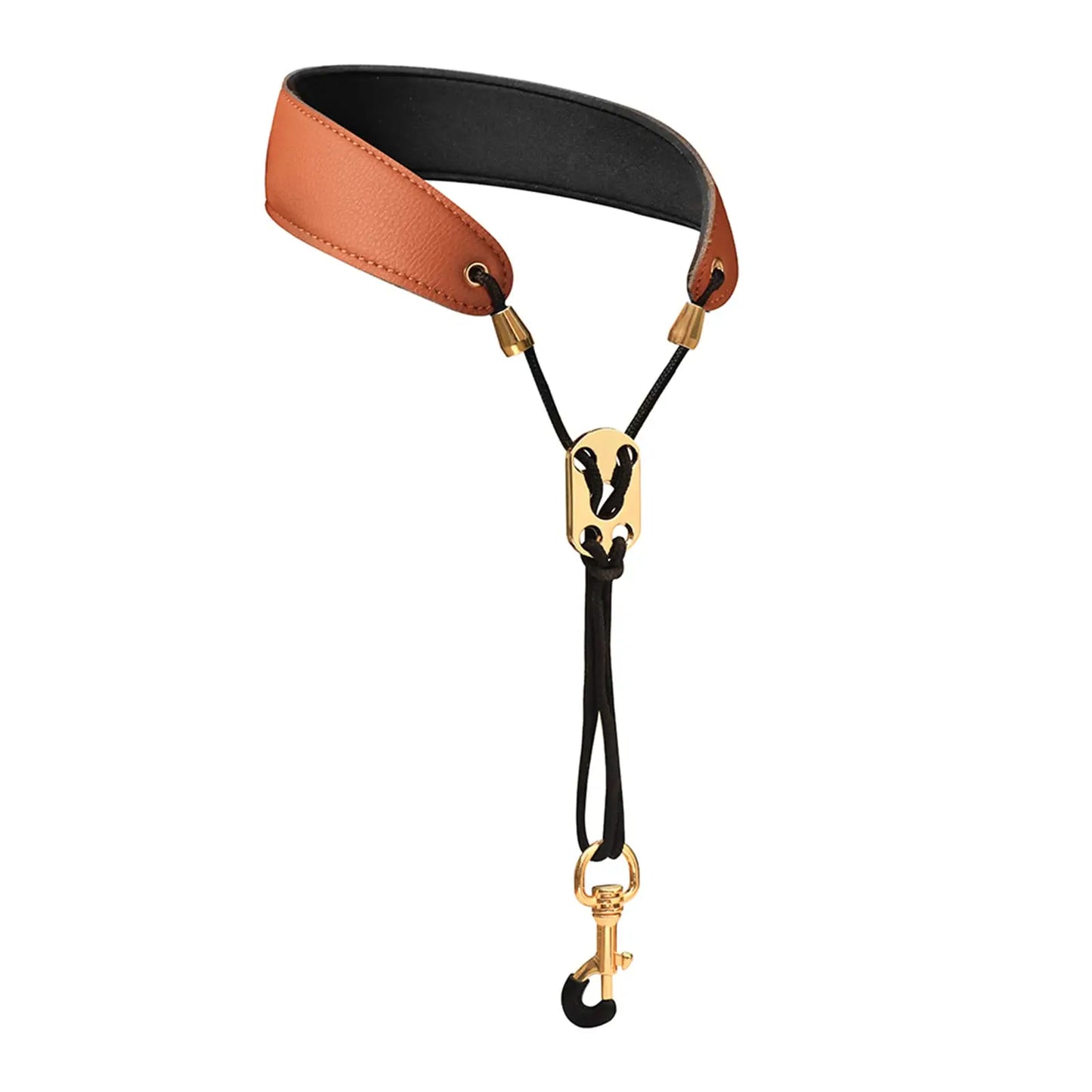 Miwayer Sax Neck Strap Professional Saxophone Harness Leather Padded Soft Neck Sling For Baritone Alto Tenor Soprano Baritone