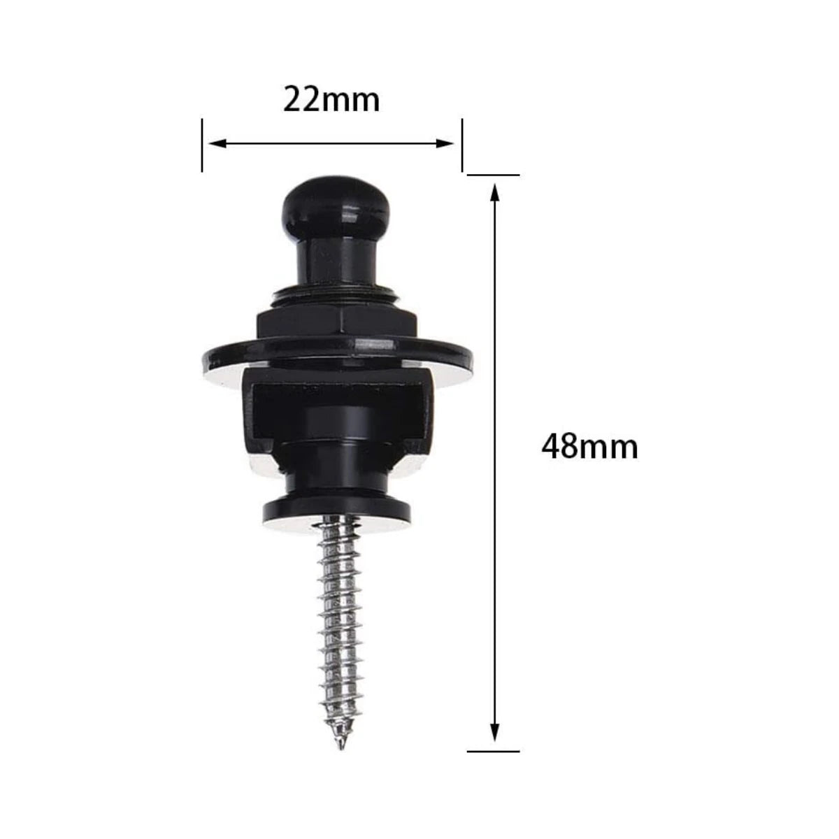 Guitar Strap Buttons Pins 1/2PCS 3 Color For Choose Premium Guitar Strap Locks Metal Security Strap Buttons Metal End Pins
