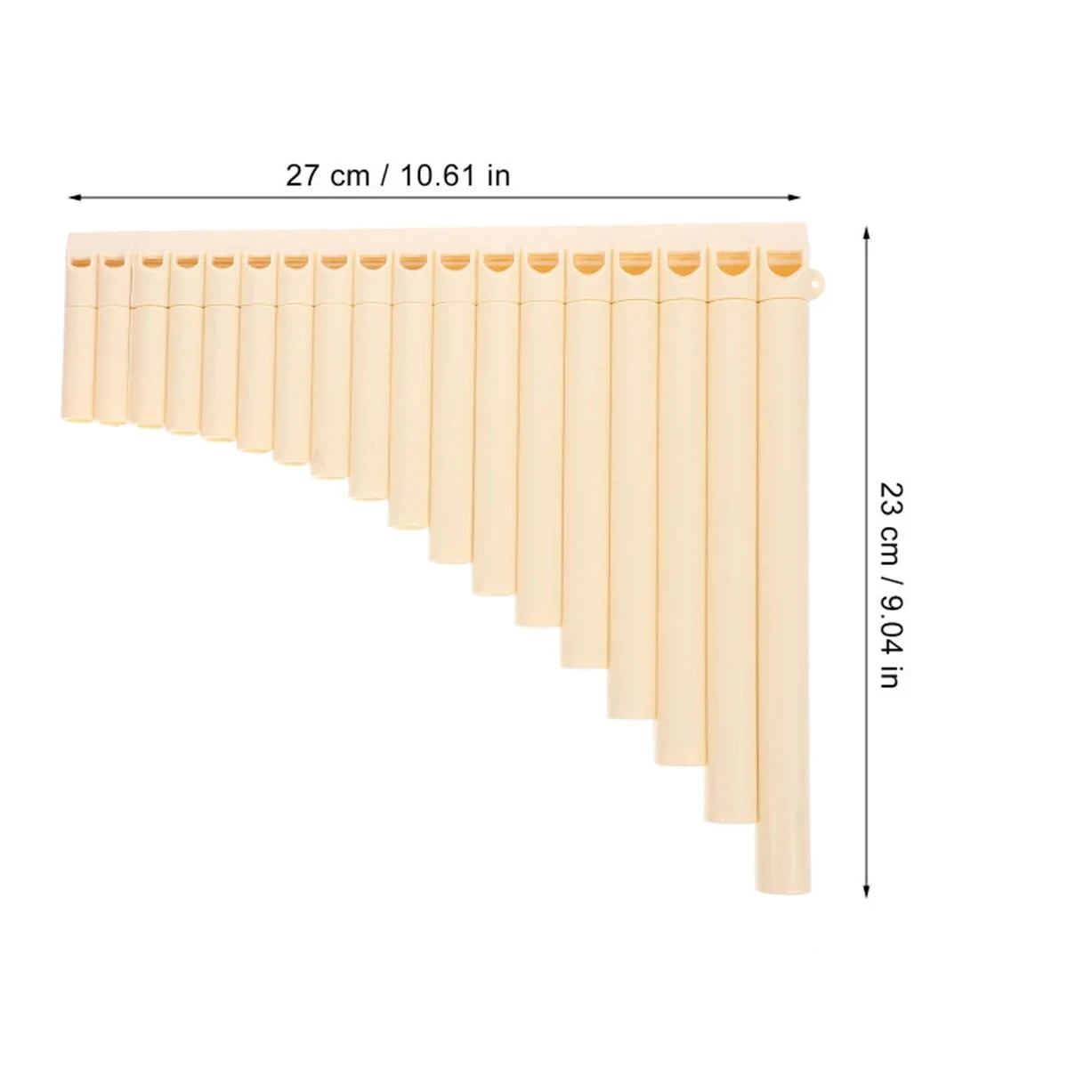 Miwayer Pan Flute 18 Pipes Eco-friendly Resin C Tone Easy Learn Pan Flute Pan Pipe Musical Instrument