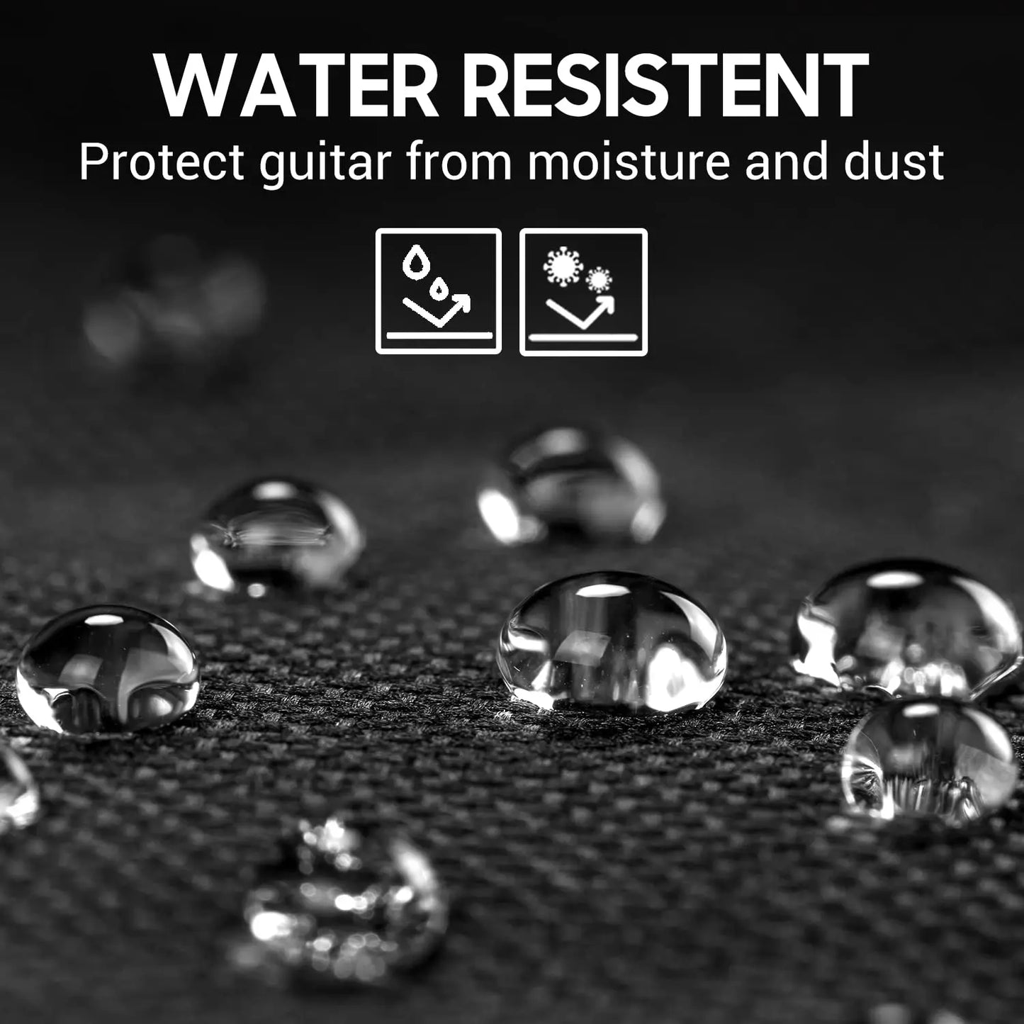 Acoustic Guitar Gig Bag 41 Inch 0.25 Inch Sponge Padding Water Resistent Dual Adjustable Shoulder Strap Guitar Case