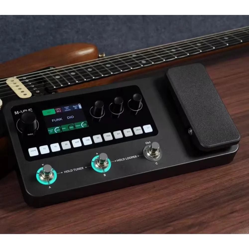M-VAVE MK-20 Effect Pedal Guitar and Bass Multi-Function Effects Pedal with Drum Machine and Loop Function