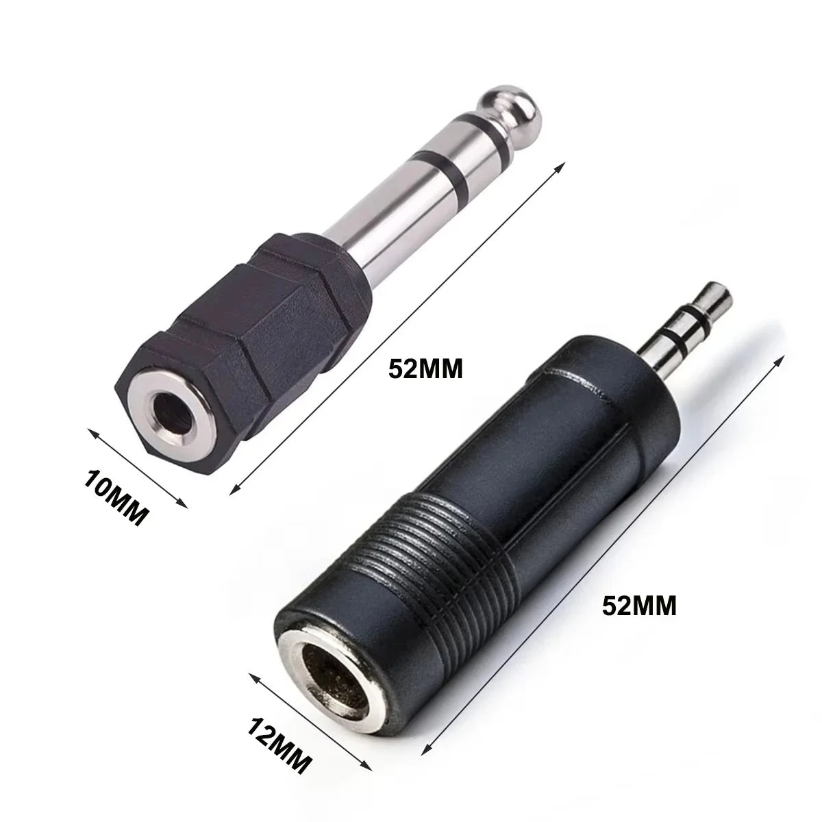 Miwayer 3.5mm Female To 6.35mm(1/4 inch) Male Stereo Headphone Audio Adaptor/Microphone Plug Jack Adapter Converter