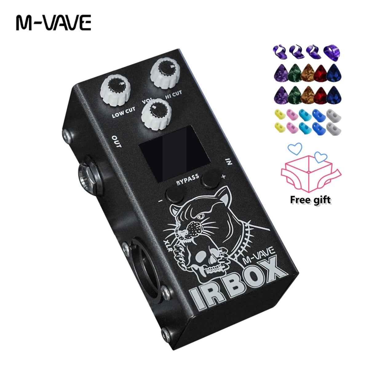 M VAVE Guitar Pedal Effectr IR BOX (Cabinet Simulator +IR Loader) Highly Restored Various Classic Speaker Box Sound support APP