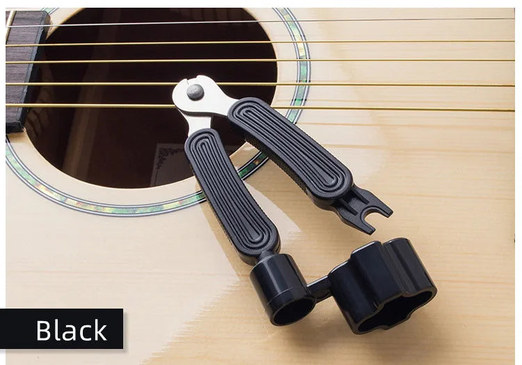 Miwayer Guitar String Winder 3 IN 1String Peg Winder + String Cutter + Pin Puller Instrument Guitar Maintenance Tool Repair Tool