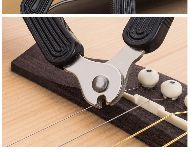 Miwayer Guitar String Winder 3 IN 1String Peg Winder + String Cutter + Pin Puller Instrument Guitar Maintenance Tool Repair Tool