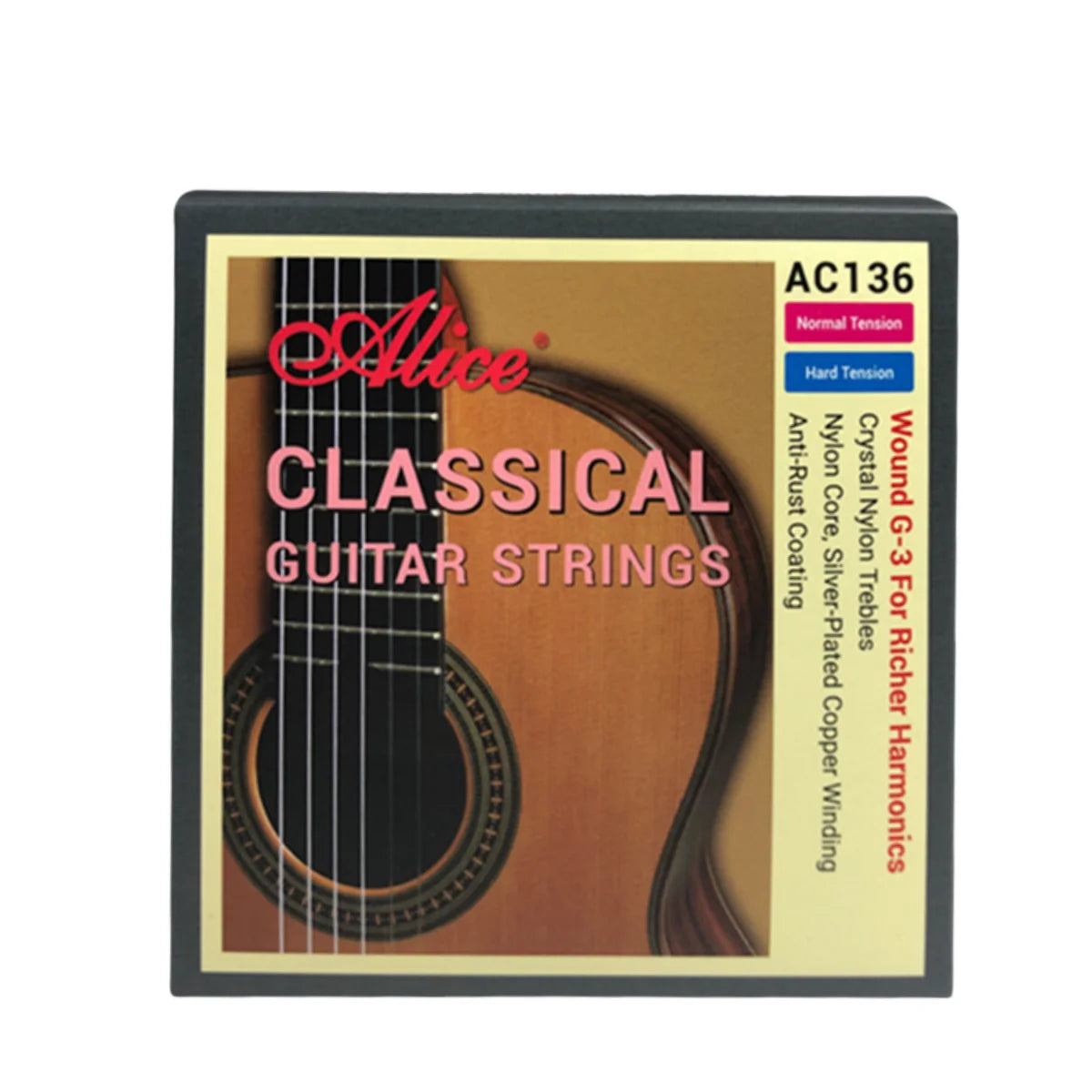 Alice Classical Guitar Strings 6 Pcs/Set Nylon Fiber Strings For Guitar Classical Musical Instruments Guitar Parts A106/107C-N