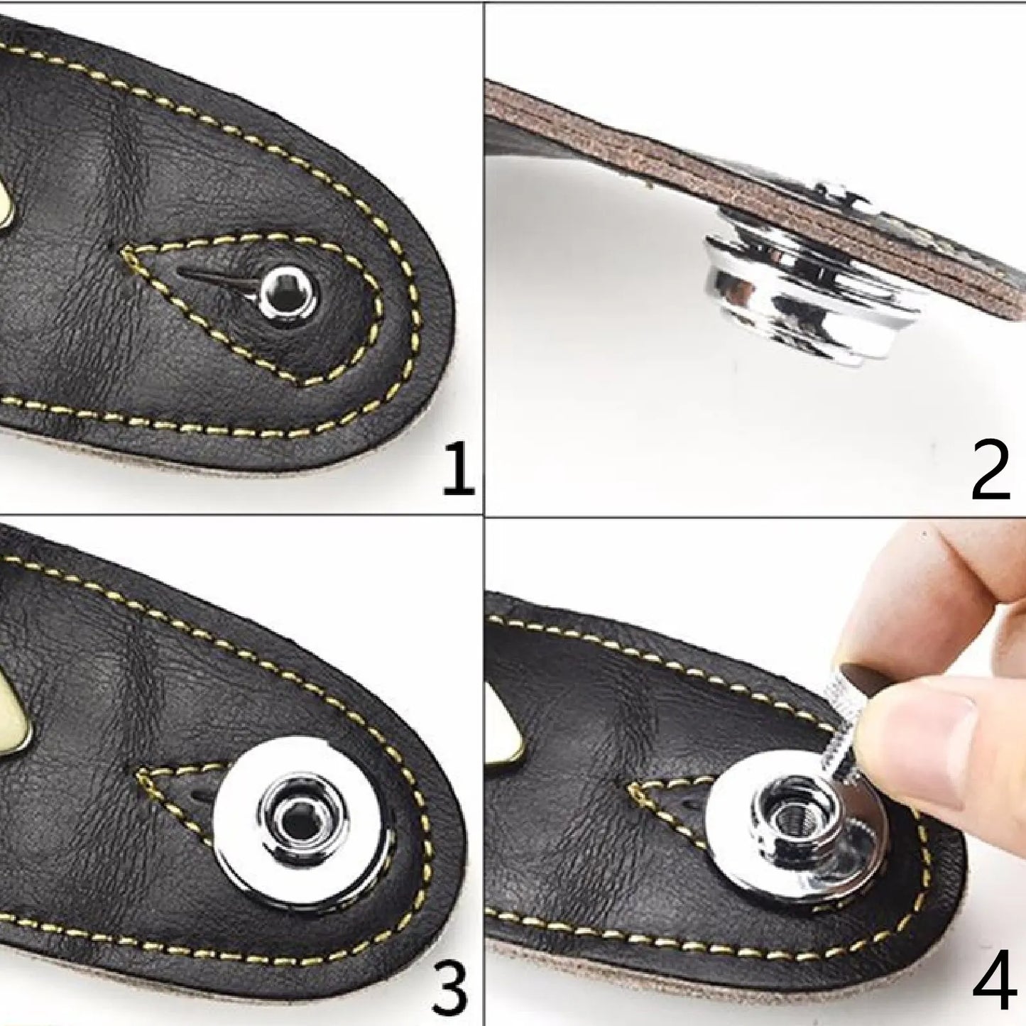 Guitar Strap Lock 1\2\4 PCS Heavy Duty Metal Button Security Straplock for Electric Acoustic Guitar Bass Ukulele