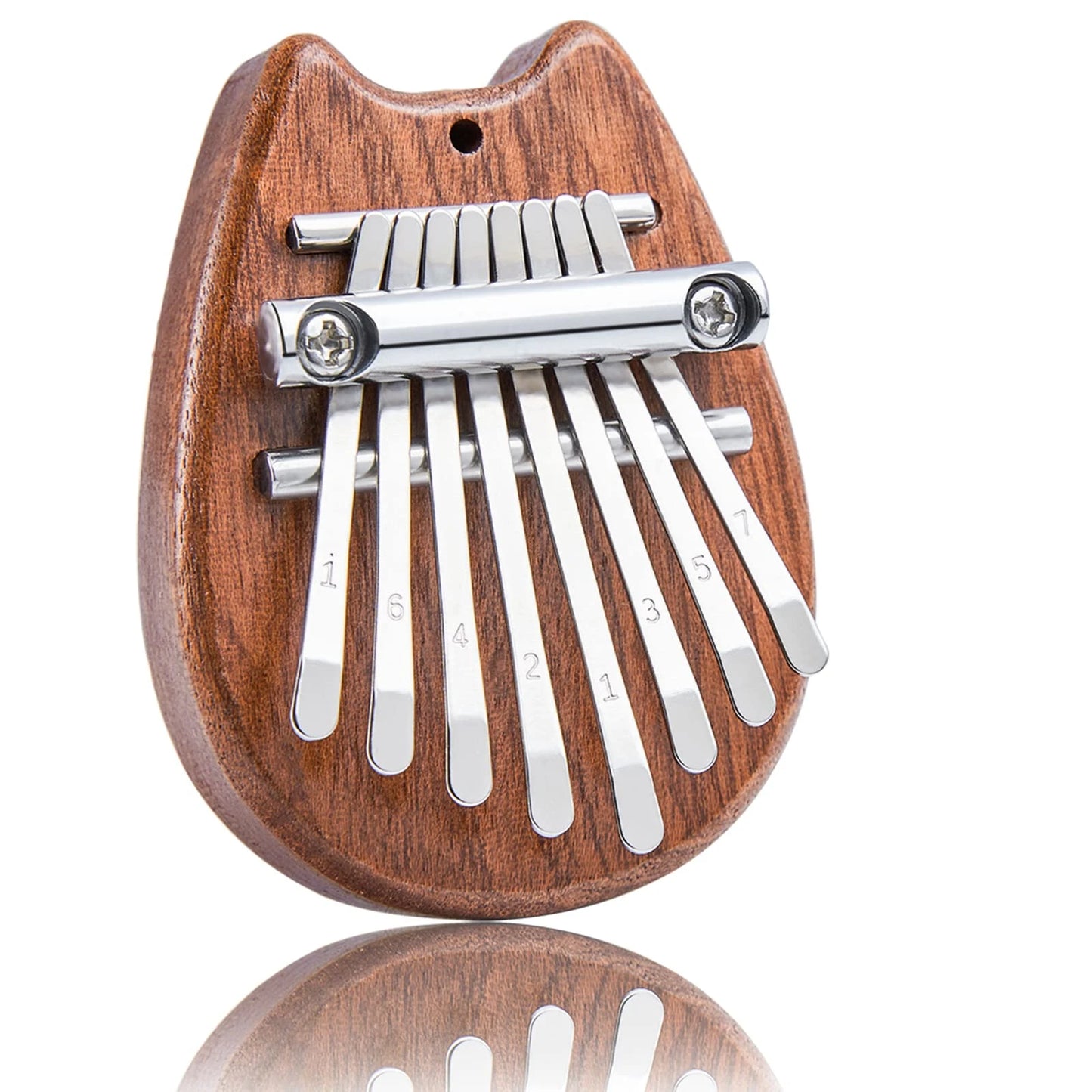 Mini Kalimba 8 Key Thumb Piano 1 Pack Totoro Style Cute Instrument Portable Exquisite Gift Set for Kids
