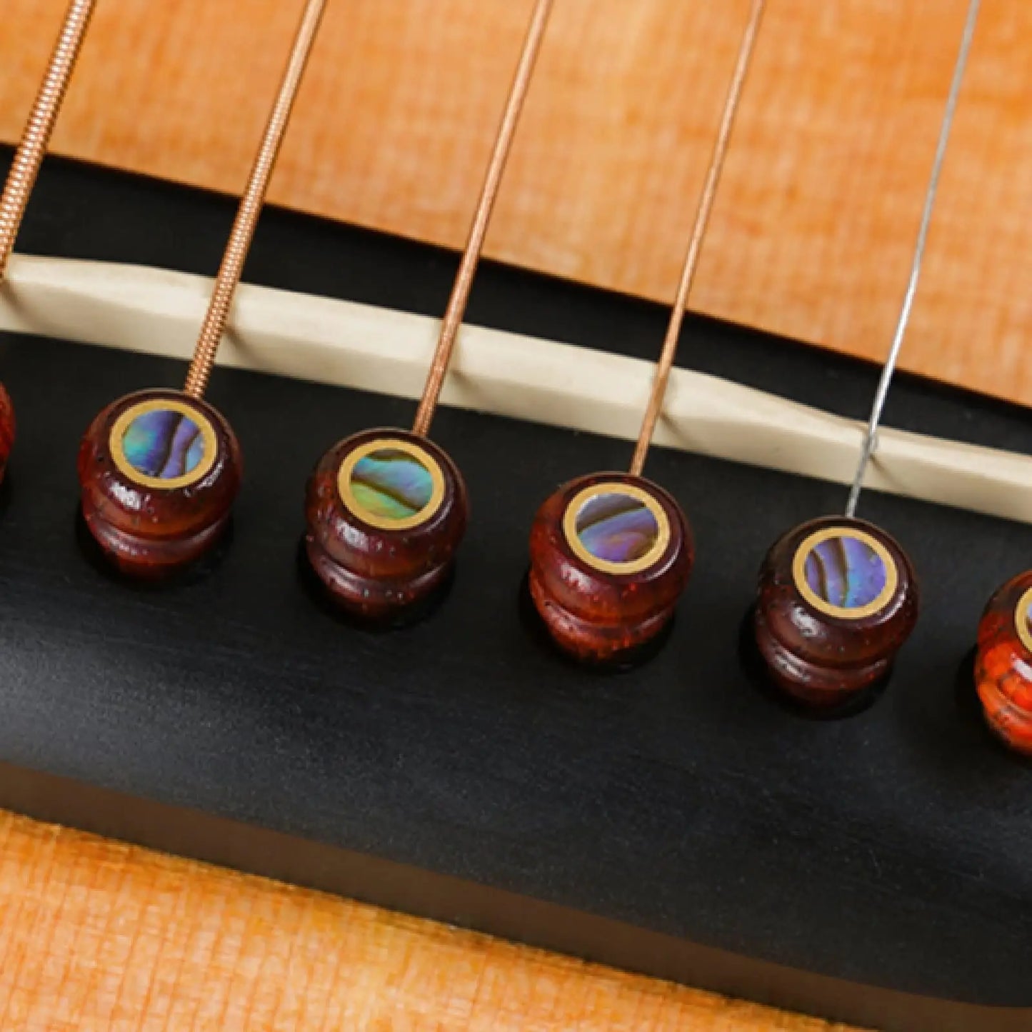 Miwayer Acoustic Guitar Bridge Pins of Various Styles 6pcs , Cow Bone/Ebony/Cocoapolo Wood Guitar Fixed String Nails