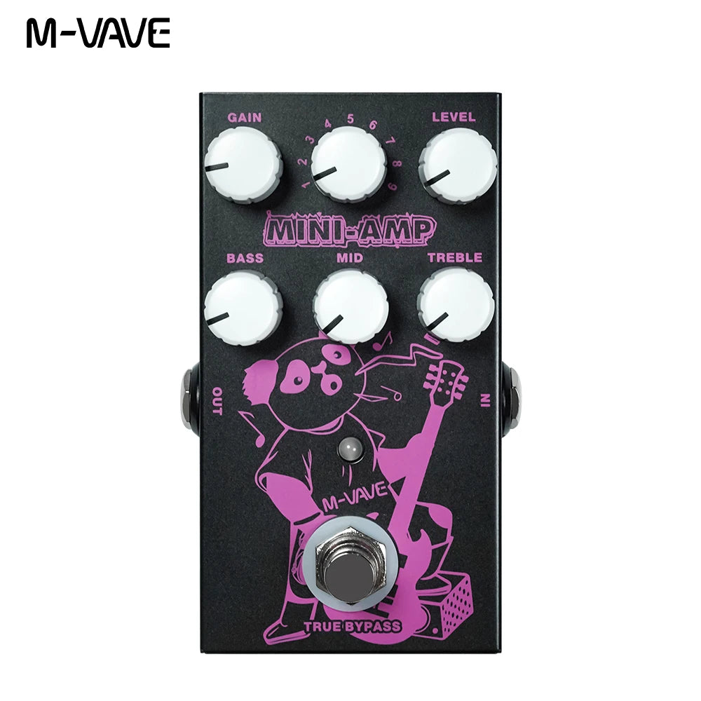 M-vave Elemental Digital Delay Pedal, Delay Guitar Pedal, Support for TAP and HOLD Mode, 9 Different Delay Effects