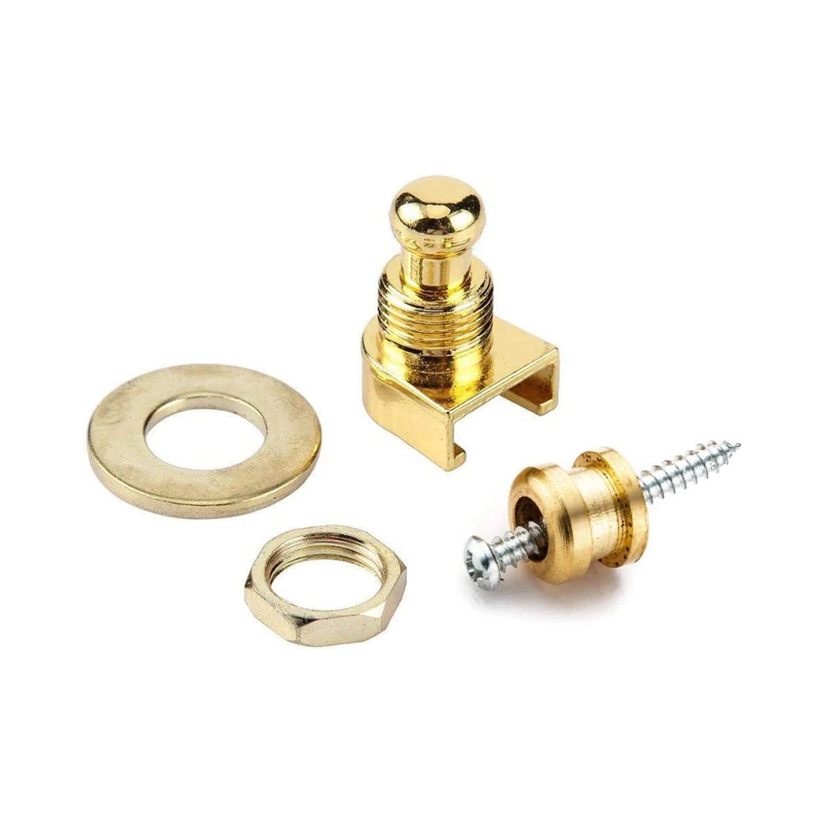 Guitar Strap Buttons Pins 1/2PCS 3 Color For Choose Premium Guitar Strap Locks Metal Security Strap Buttons Metal End Pins
