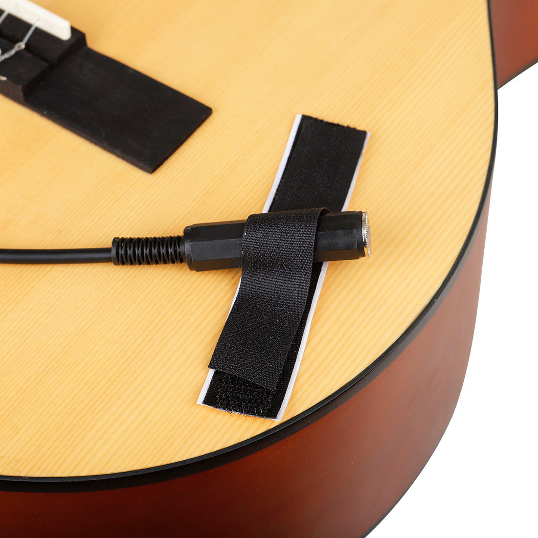 Universal Guitar Pickup Resonance Electric Guitar/Ukulele/Violin Black Pickup Clip Guitar Parts Accessories
