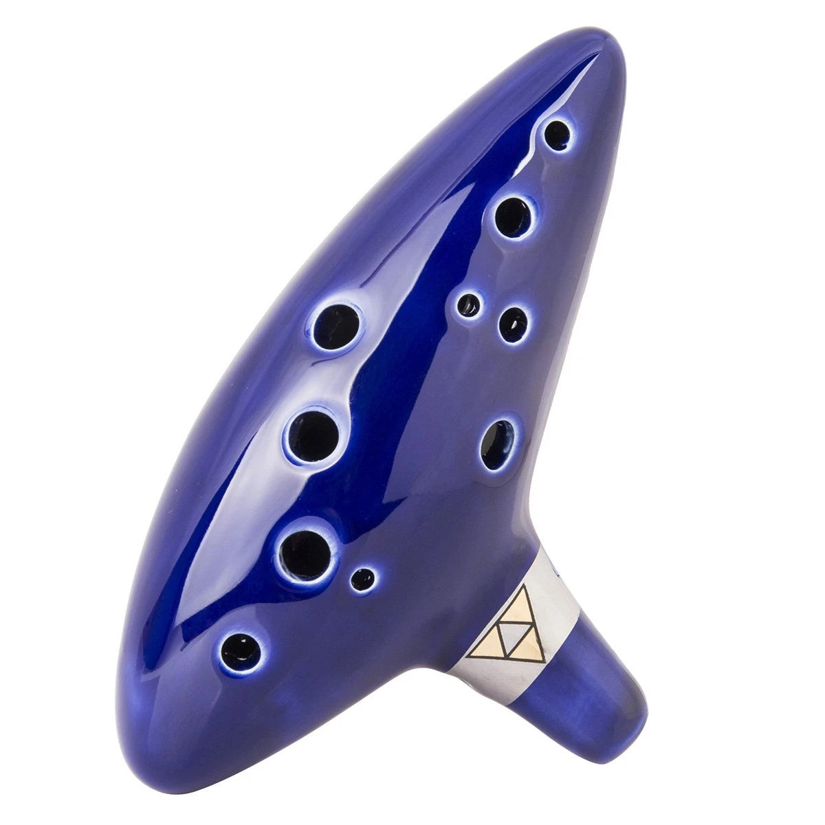 Miwayer Ocarina,12 Tones Alto C Ceramic Ocarina Musical Instrument with Song Book Neck String Neck Cord Carry Bag, Blue