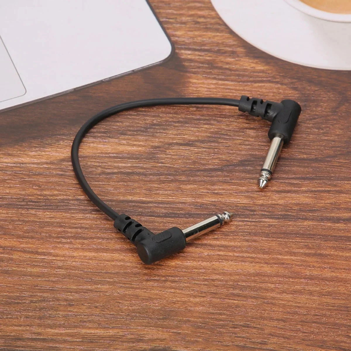 Miwayer 6Pcs Guitar Effect Pedal Cable Connecting Line 6.35Mm 1/4 Inch Audio Cable 6 Inch Right Angle Cord Copper Wire