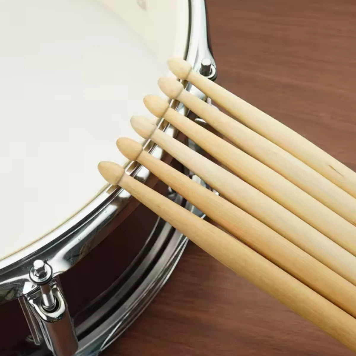 Miwayer 5A/7A Premium Maple Drumsticks Mallets  - Ideal for All Ages - Durable Practice Sticks - Elegant Log Color