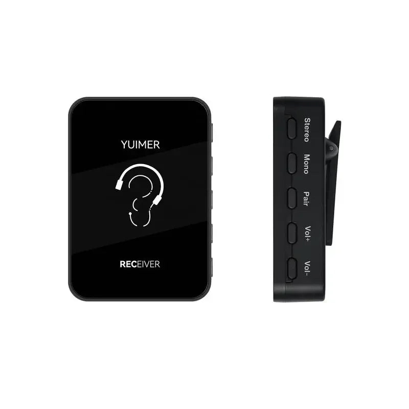 Yuimer SWS-14 2.4G Wireless Earphone Monitor Rechargeable Transmitter Receiver Support Stereo Mono Recording Function