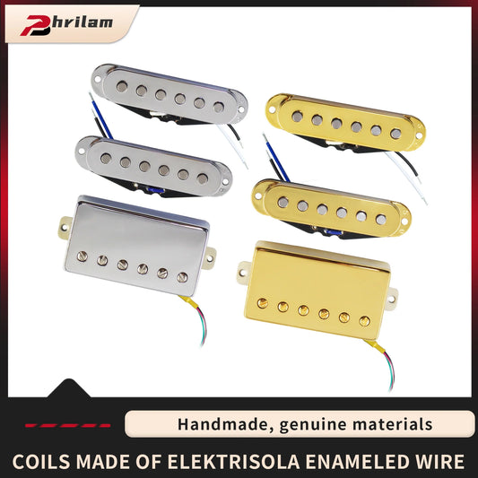 Equipped with 2 ST single coil pickups and 1 LP style guitar pickup, a set of single coil, single coil, and double coil pickups