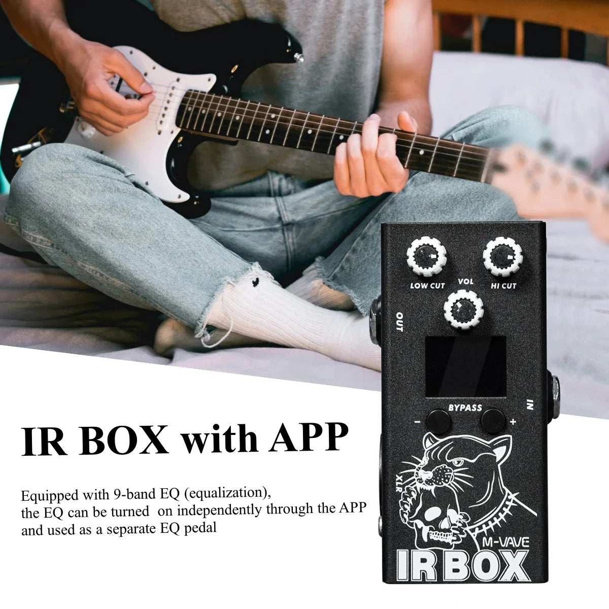 M VAVE Guitar Pedal Effectr IR BOX (Cabinet Simulator +IR Loader) Highly Restored Various Classic Speaker Box Sound support APP