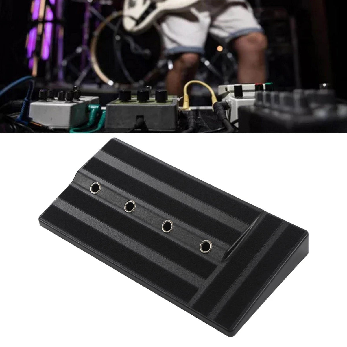 Big Size Guitar Effects Pedal Board Sturdy PE Plastic  Guitar Pedalboard Case with Screwdriver Tape Guitar Pedals Accessories