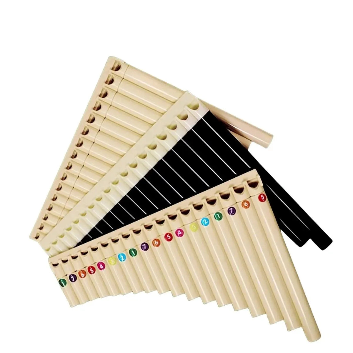 Miwayer Pan Flute 18 Pipes Eco-friendly Resin C Tone Easy Learn Pan Flute Pan Pipe Musical Instrument