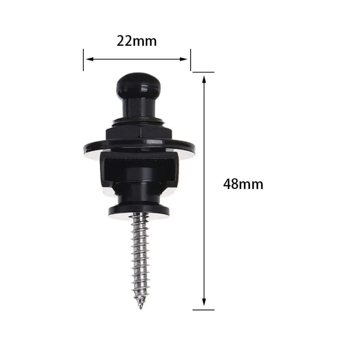 Guitar Strap Buttons Pins 1/2PCS 3 Color For Choose Premium Guitar Strap Locks Metal Security Strap Buttons Metal End Pins